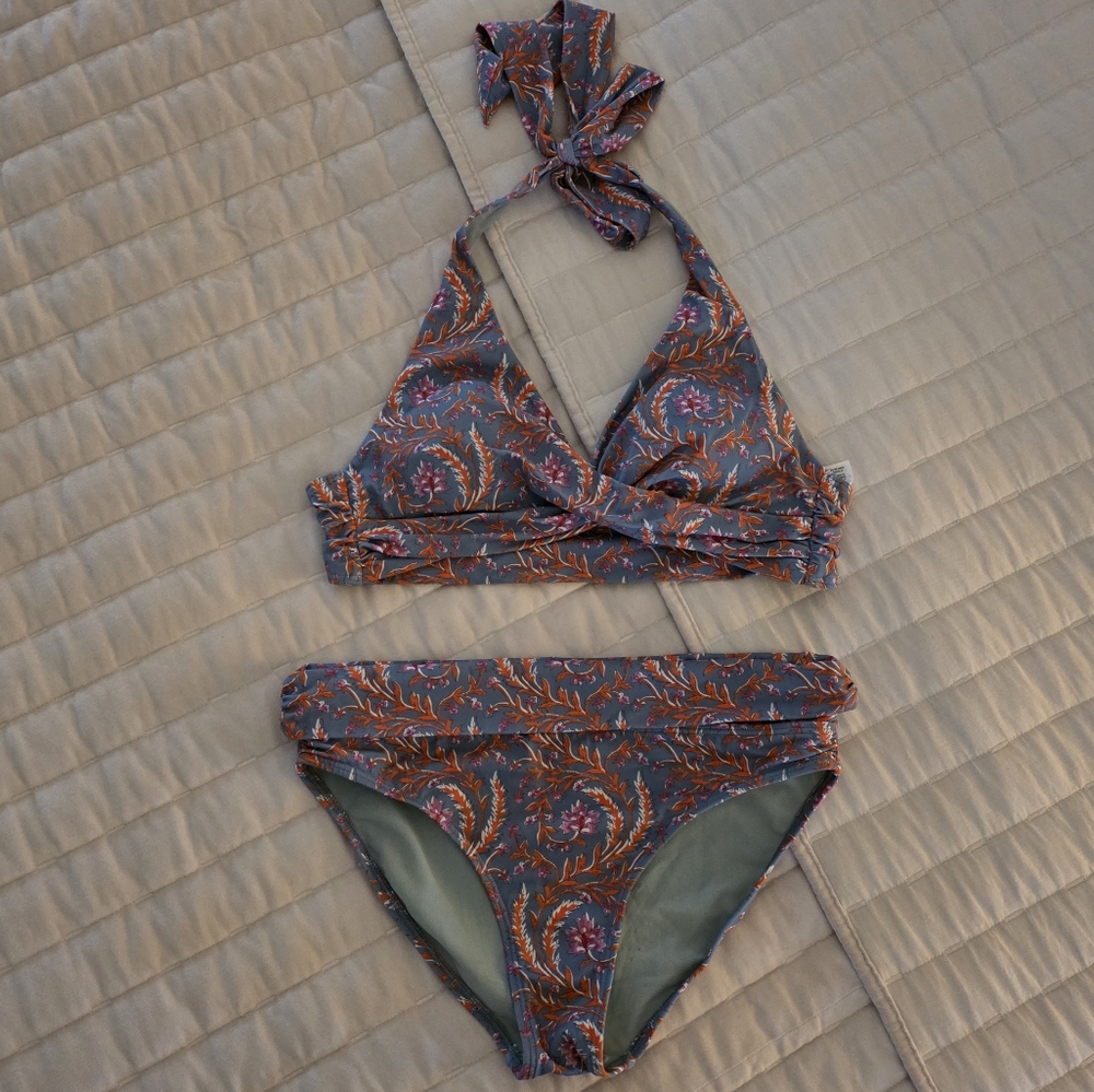 Boden Levanzo Bikini Halter Top & Foldover Bottoms (Both Size 6)